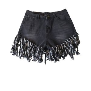 Ashy Black Jean Shorts, Size XL